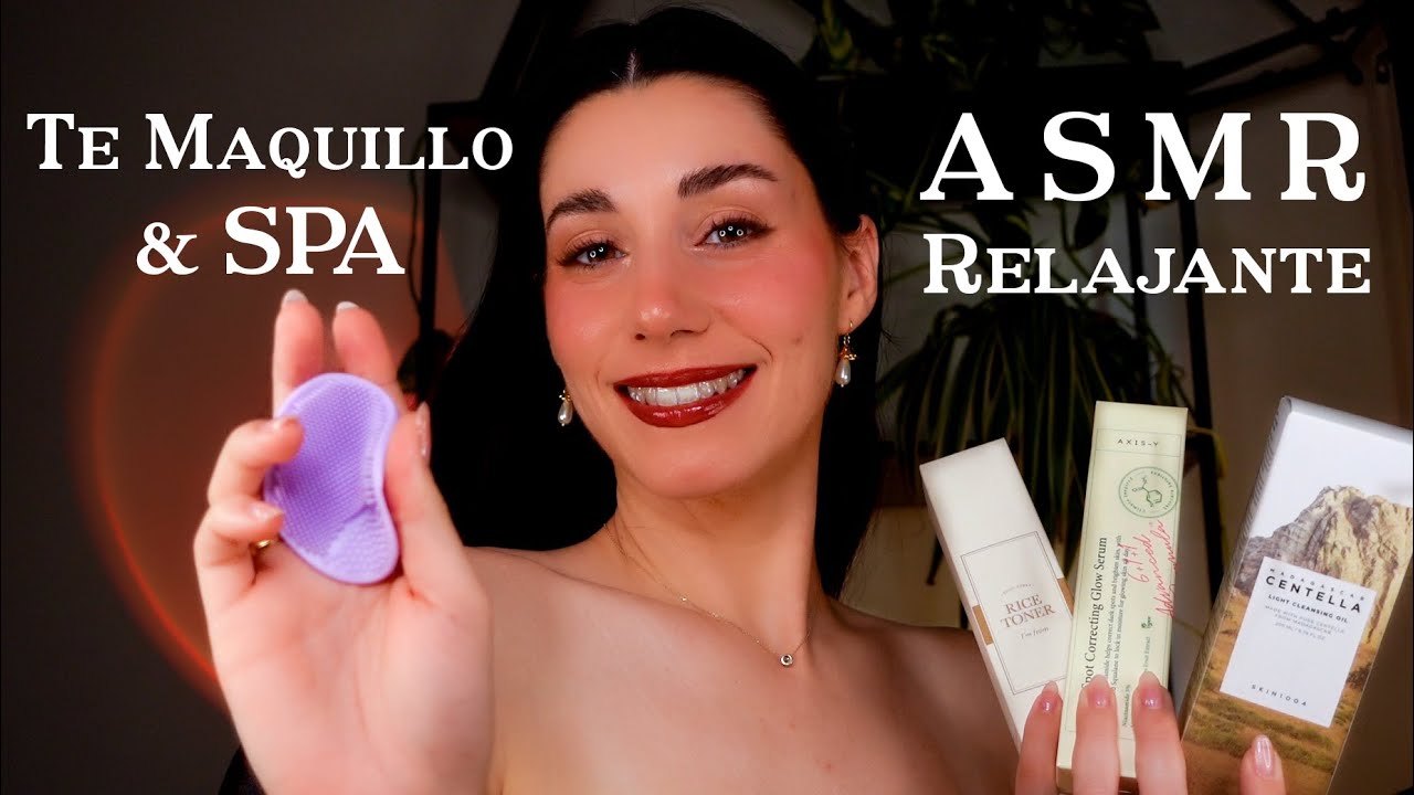ASMR SPA & MAQUILLAJE Relajante 💧 Masajes & Skincare 💤 Atención Personal 🧡 Roleplay en Español