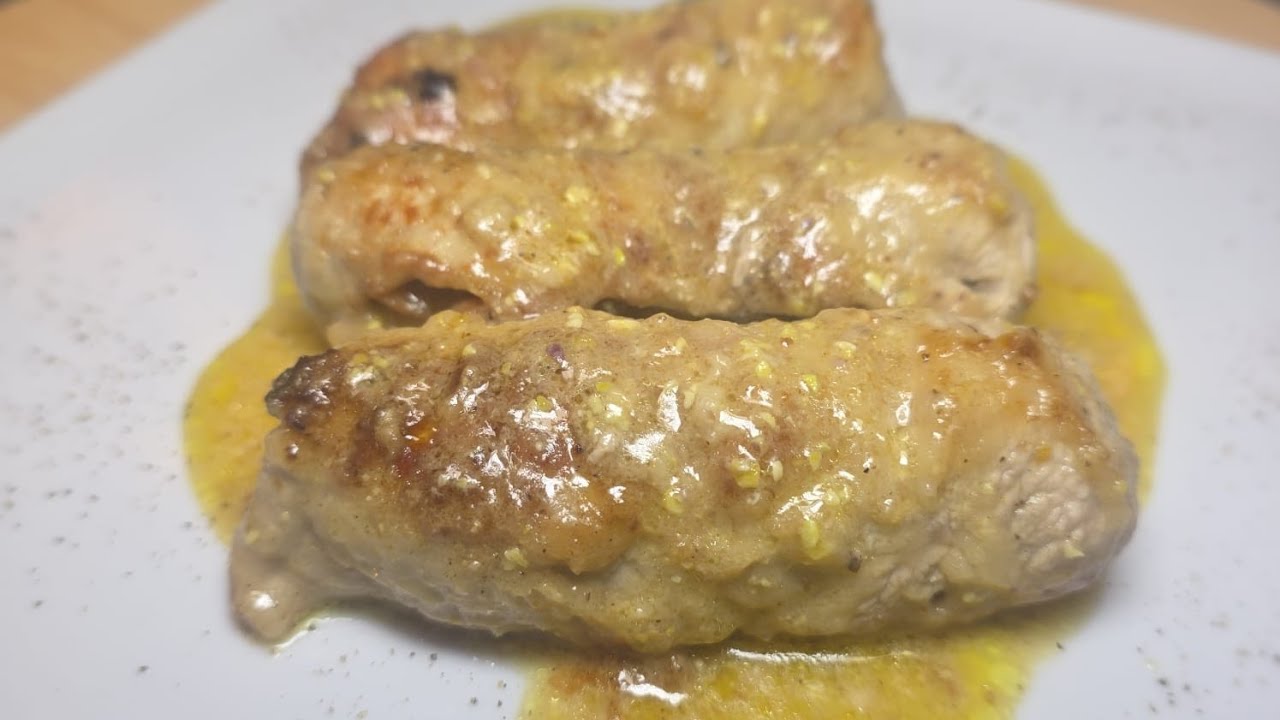 Involtini di vitello con mortadella 