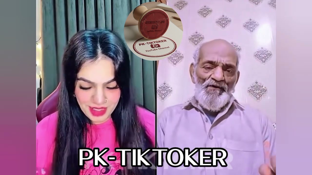 Pakistani TikToker Baba tkarki old Man TikTok Live Impressed a Beautiful Paki Young Girl 
