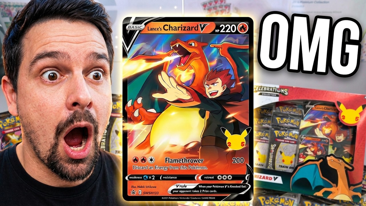 Otevíráme UNIKÁTNÍ POKÉMON Lance´s Charizard Celebrations!🔥