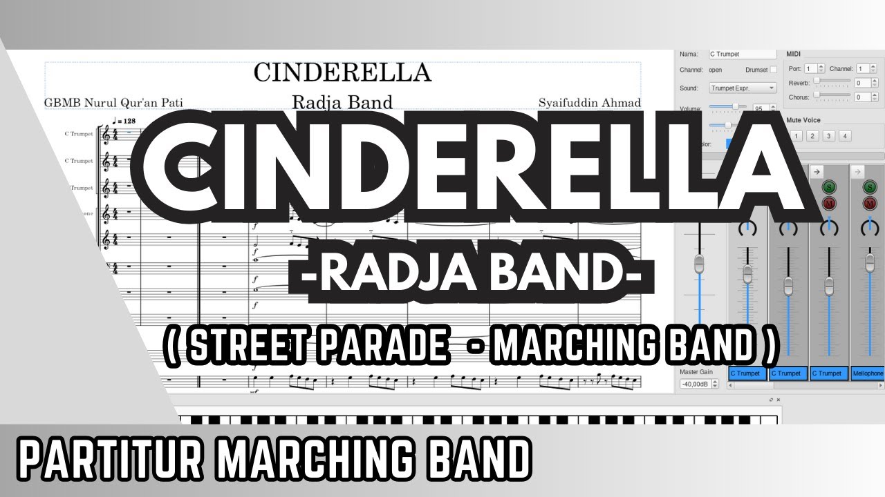 CINDERELLA - Radja Band - Partitur Marching Band - Arrangement
