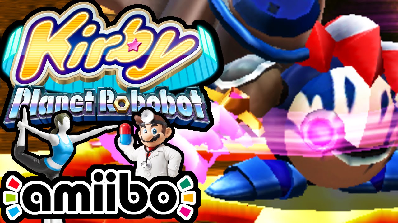 Kirby Planet Robobot PART 12 - 3DS Gameplay Walkthrough - VS Mecha Knight BOSS World 4 Doctor amiibo