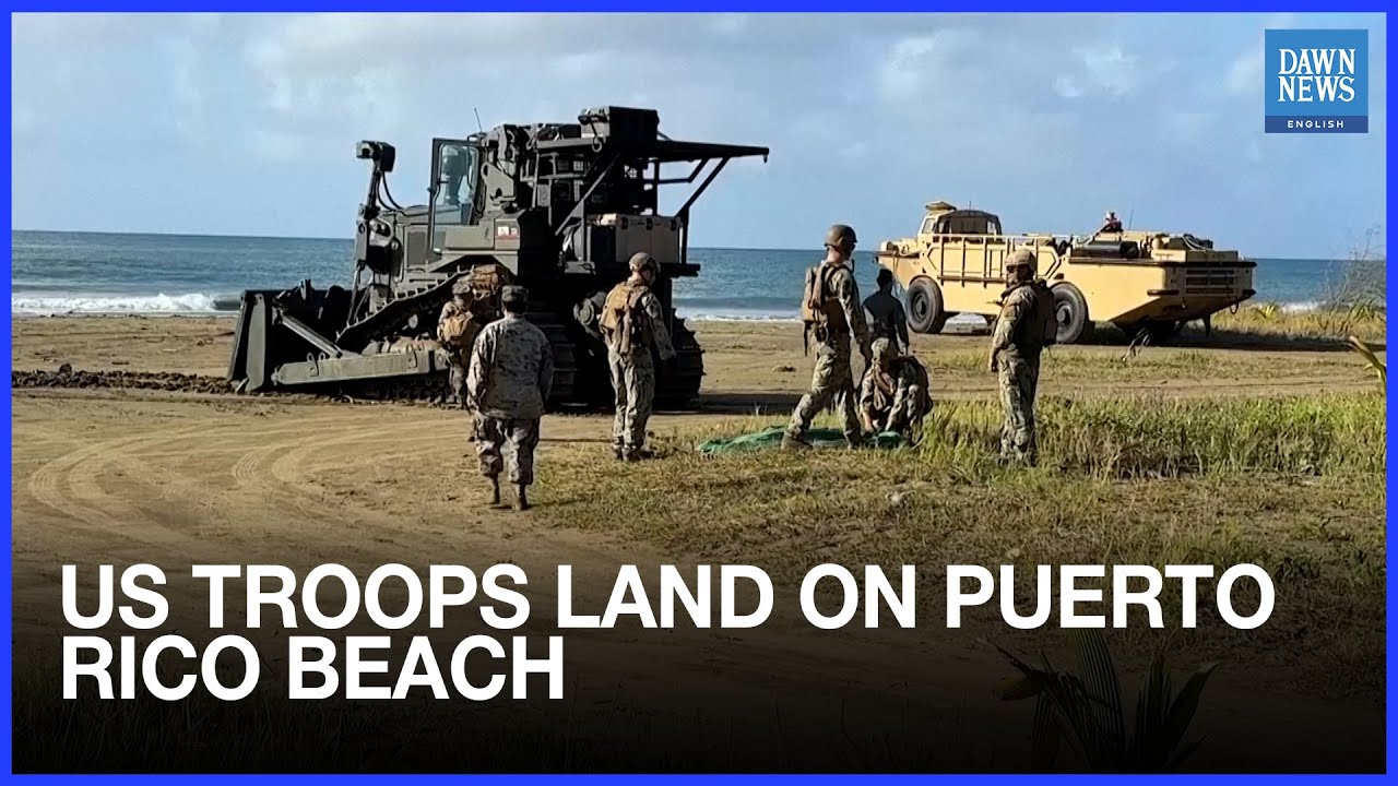 WATCH: US Military Personnel and Vehicles Land on Puerto Rico Beach in Caribbean Operations