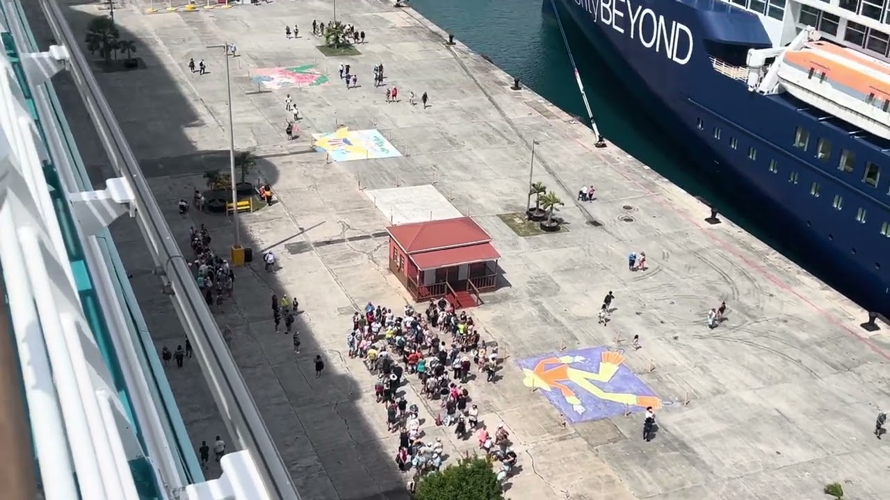 St Thomas Island Port - Celebrity Beyond Ship 🌴 - స్టార్ క్రూజ్ డాకింగ్