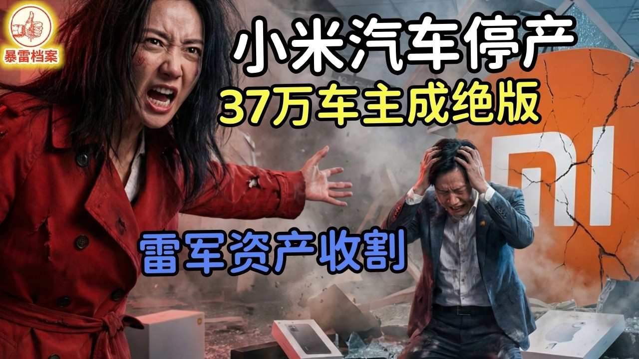 突发！雷军深夜宣布停产！37万车主一夜血本无归，SU7成工业废铁？雷军承诺成空：小米SU7救援电话6分钟无人接！