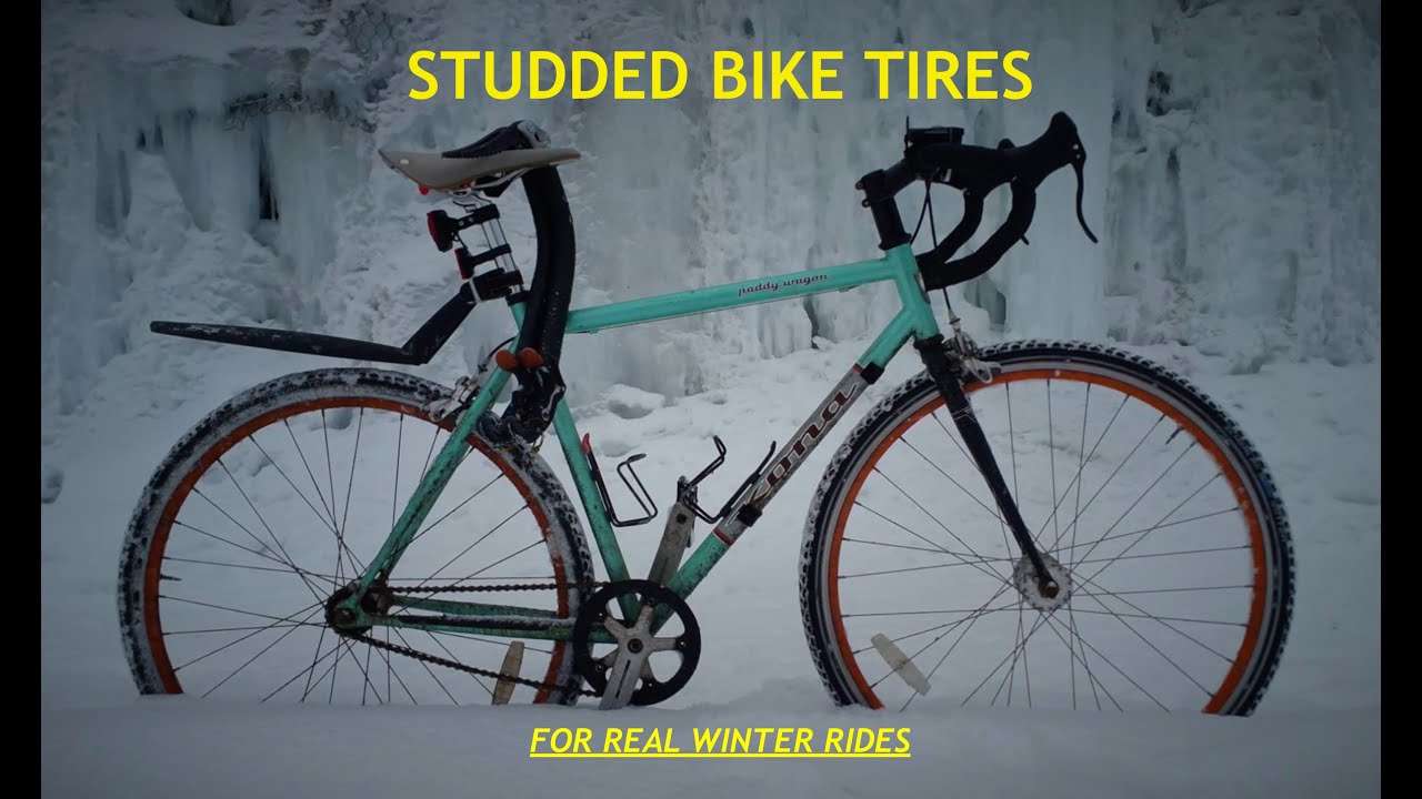 Transform your winter bike riding with studded tires! Review of the Schwalbe HS396 tire.