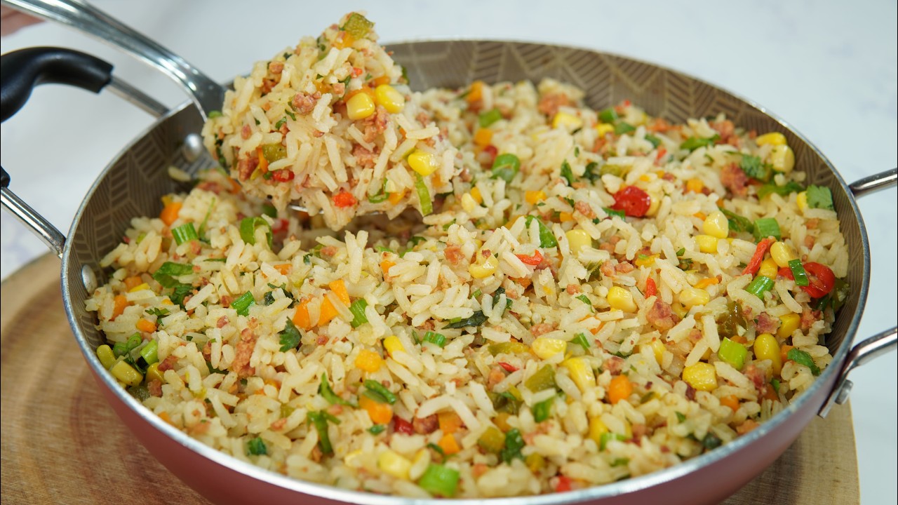 COMO PREPARAR ARROZ DIFERENTE FÁCIL Y ECONÓMICO, EN POCOS MINUTOS