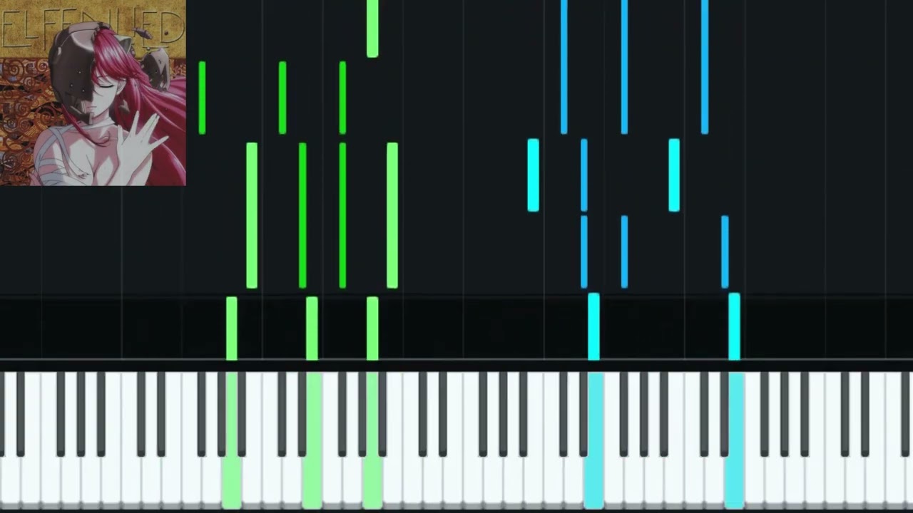 Elfen Lied - Lilium — piano tutorial