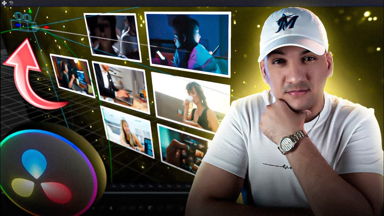 No Creerás lo Fácil que es ! Movimiento de Cámara 3D en Davinci Resolve.   #fusiondavinciresolve