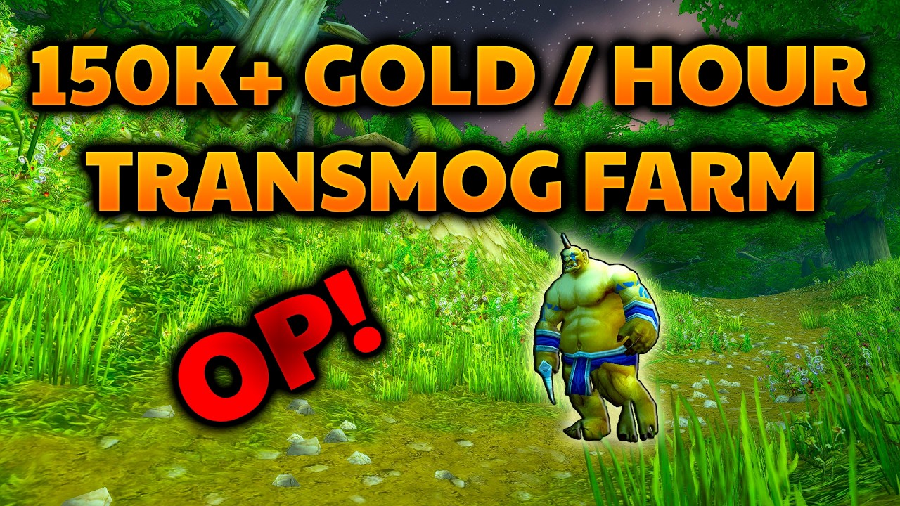 CRAZY 150K+ Gold Per Hour Transmog Gold Farm! (WoW Goldmaking)