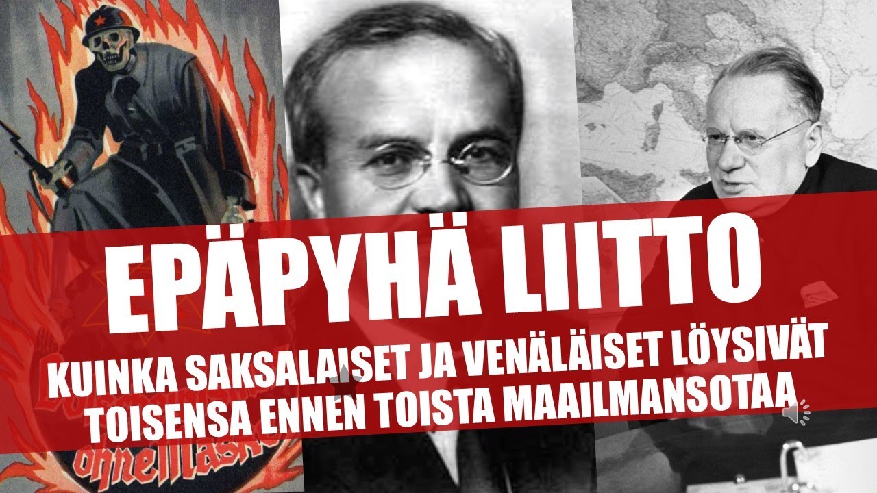 Epäpyhä liitto: kuinka natsien ja venäläisten yhteistyö alkoi jo ennen Molotov-Ribbentrop-sopimusta