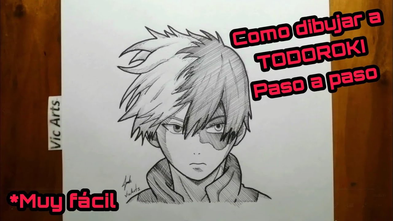 Como dibujar a Shoto Todoroki paso a paso [Para principiantes] how to draw Shoto Todoroki / Vic Arts