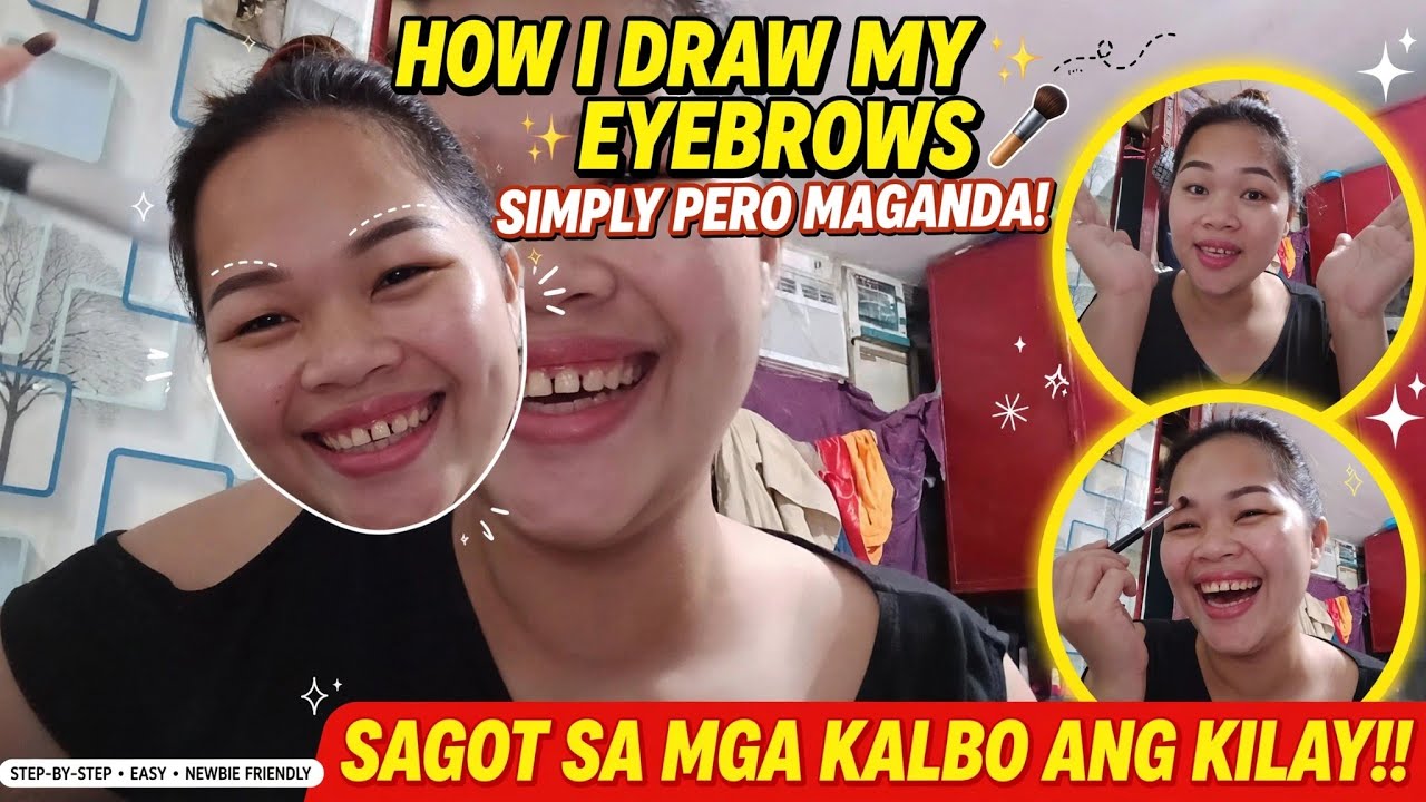 HOW I DRAW MY EYEBROWS SIMPLY PERO MAGANDA SAGOT SA MGA KALBO ANG KILAY #TUTORIAL #TIPS #foryou