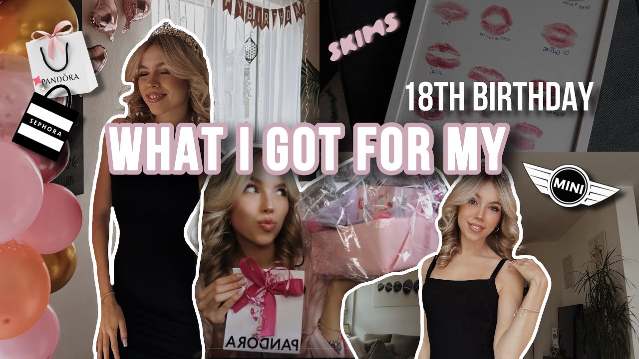 Was ich zu meinem 18. GEBURTSTAG bekommen habe 🎀🪩🥂 // Mariiestrr