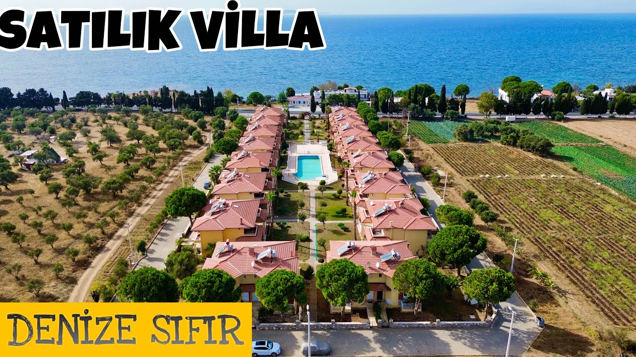 DİDİMDE SATILIK DENİZE SIFIR KONUMDA HAVUZLU SİTE İÇİ FULL EŞYALI GENİŞ VİLLA