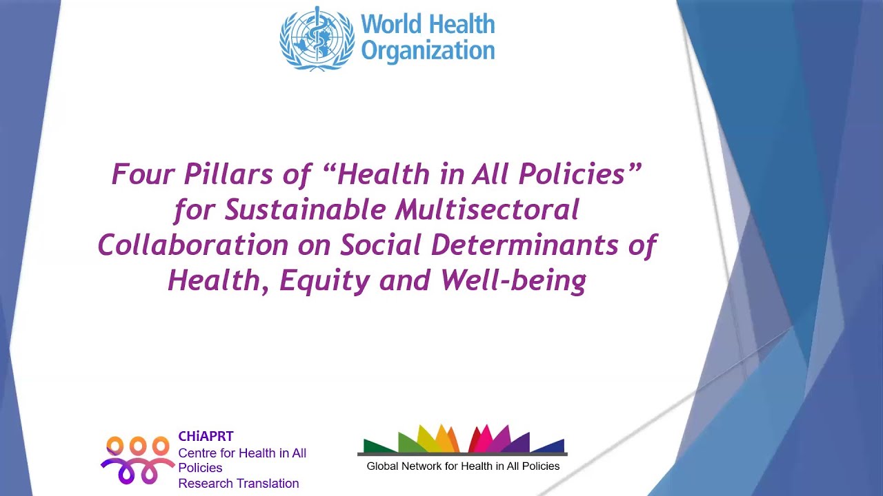 Four Pillars of “Health in All Policies” for Sustainable Multisectoral Collaboration