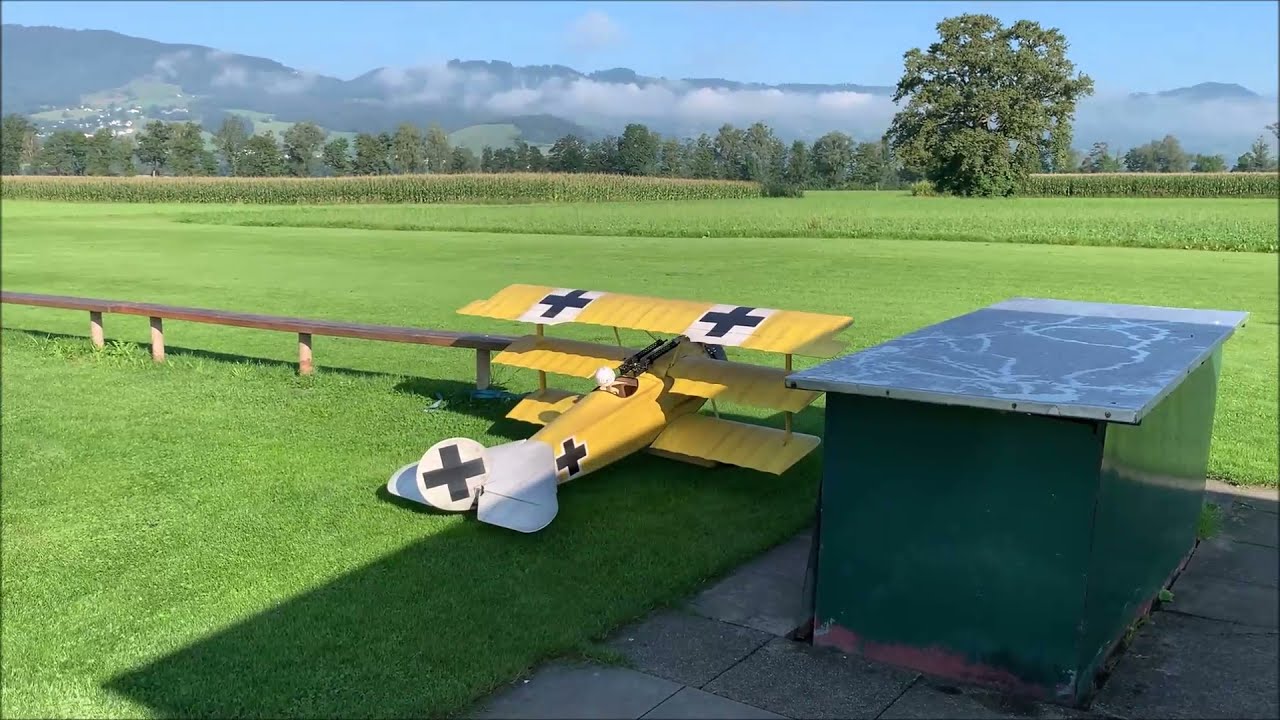 Fokker dr1 Balsa USA Jungfernflug