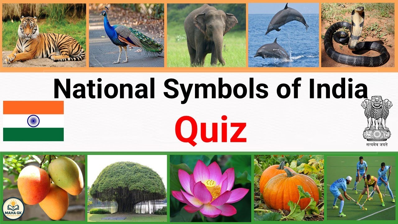 National Symbols of India MCQ Quiz | National Symbols of India GK  |National Symbols