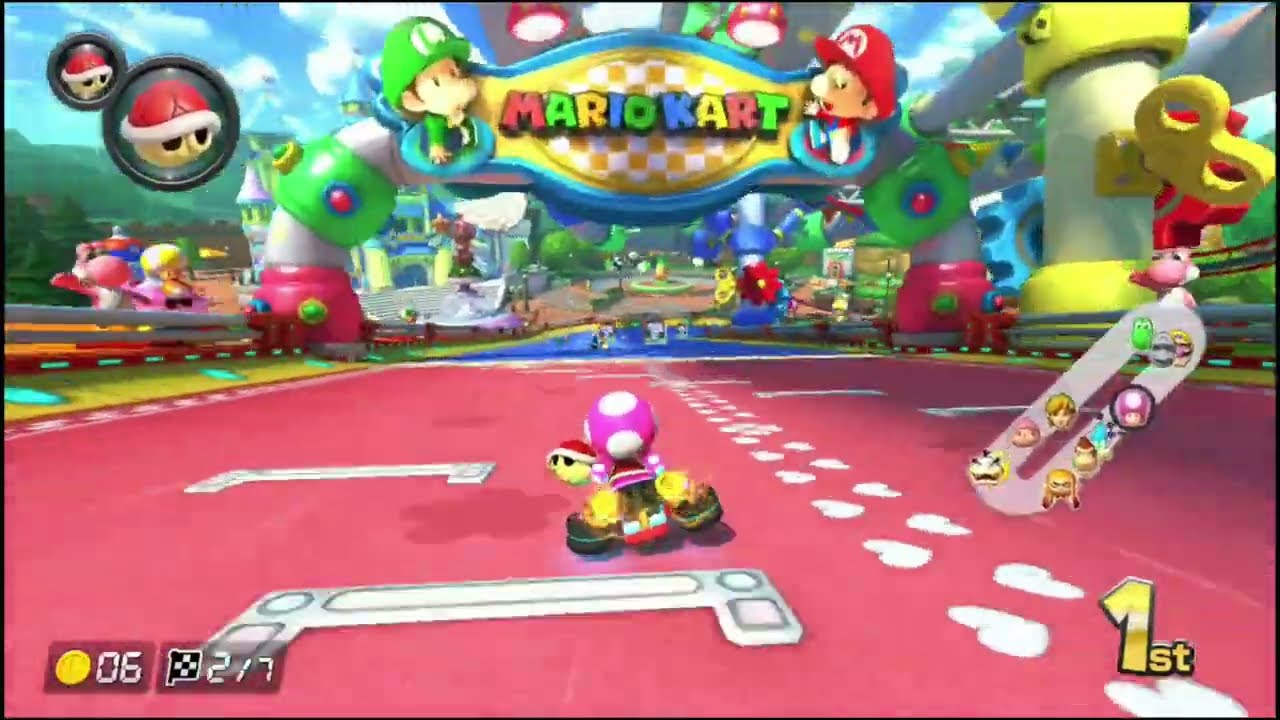 Mario Kart 8 Deluxe | Toadette – Crossing Cup 150cc (Gameplay)