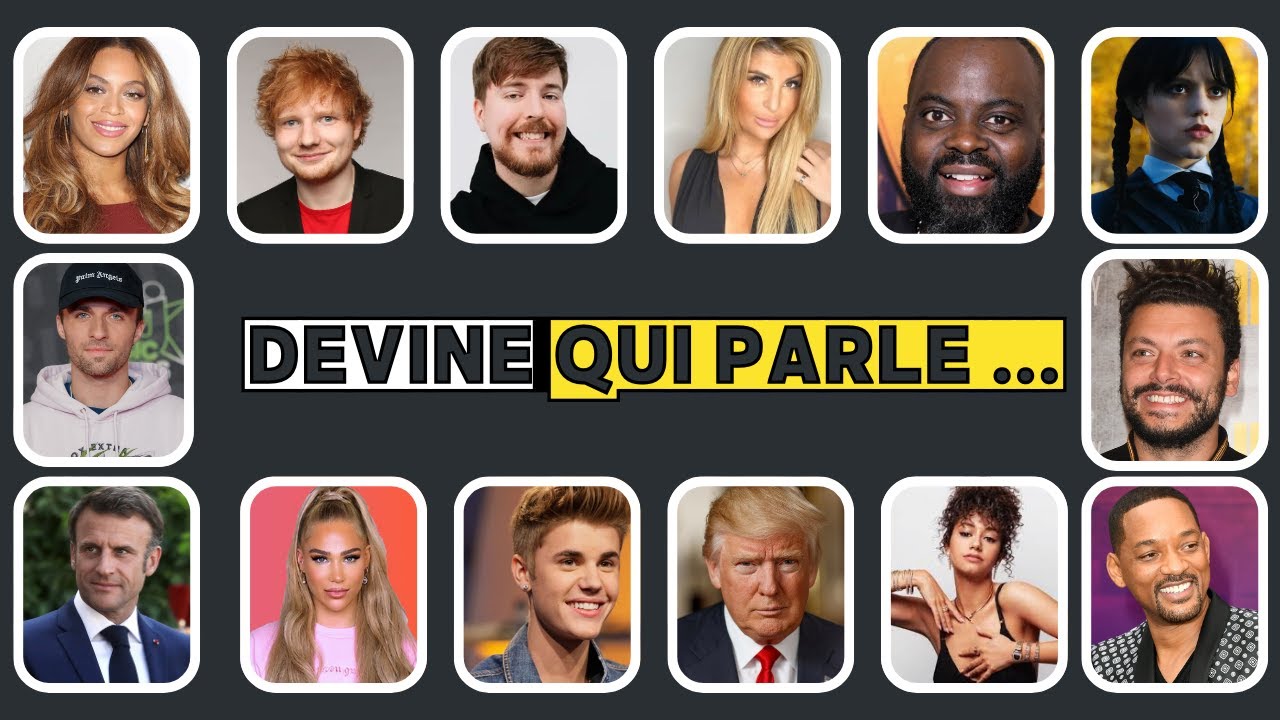 DEVINE LA CELEBRITE PAR LA VOIX | DEVINE QUI PARLE