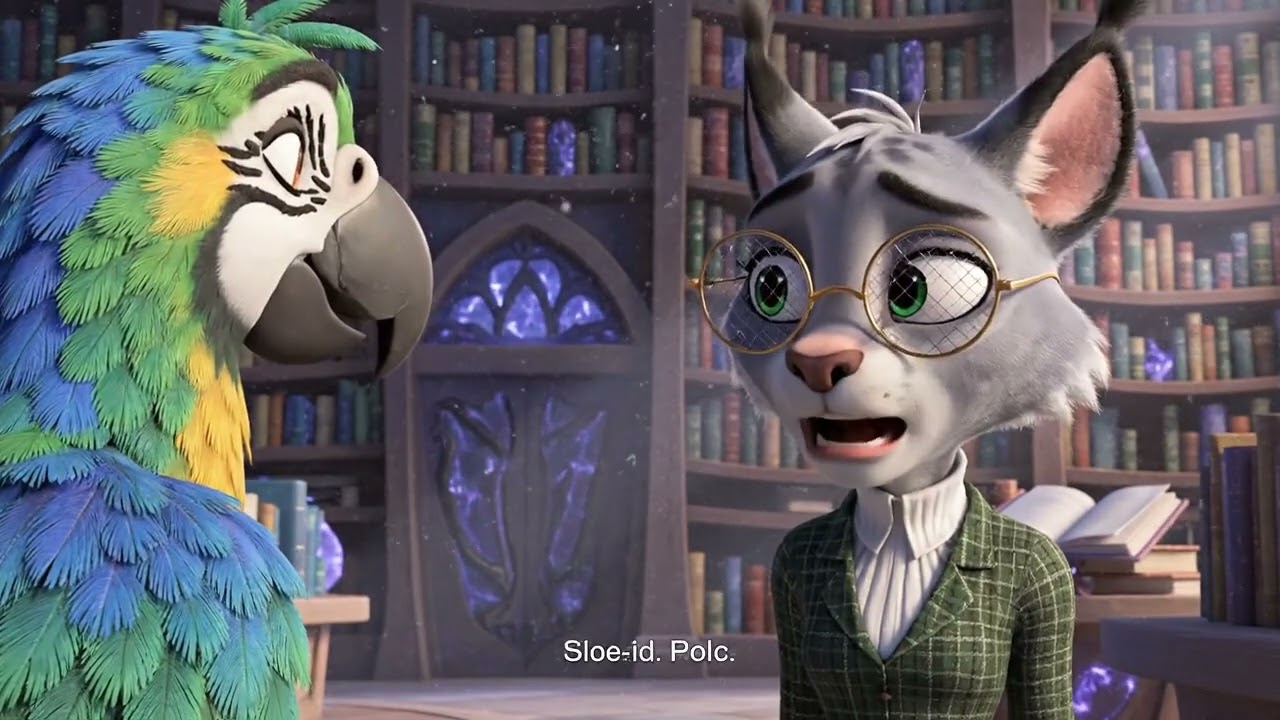 The Library’s Living Language – An Animated Tale of Words That Whisper Back