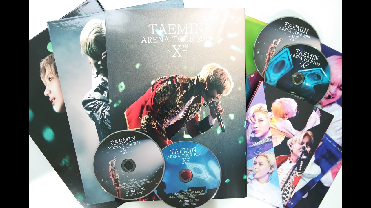 Unboxing Taemin's テミン 'TAEMIN ARENA TOUR 2019 ～X™️～ LIVE' [DVD&Blu-ray First Press Limited Edition]