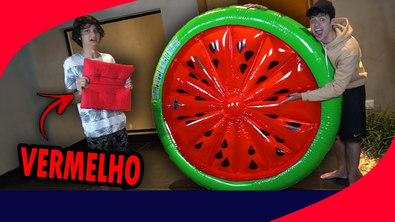 QUEM ENCONTRAR O MAIOR OBJETO VERMELHO GANHA!!