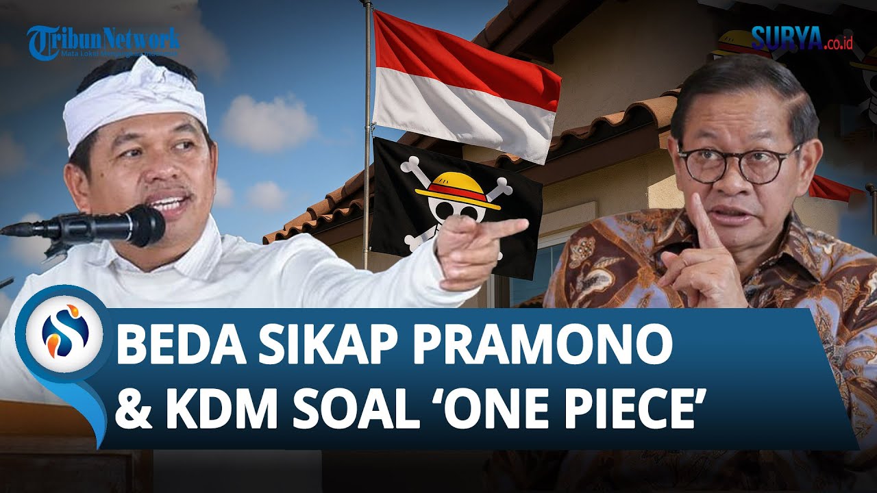 BEDA SIKAP Pramono & Kang Dedi soal Maraknya Fenomena Bendera 'One Piece'