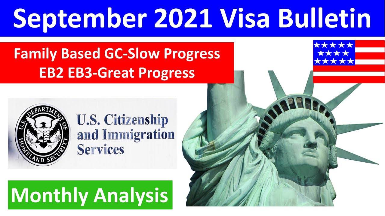 September 2021 Visa Bulletin  EB2, EB3 Category Moving Very Fast Family Based Green Cards Still Slow