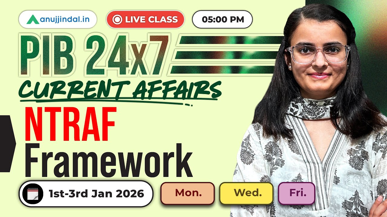1st-3rd Jan PIB 247 Anuj Jindal | RBI Grade B Prep 2026 | Current Affairs | GA | SEBI | NABARD