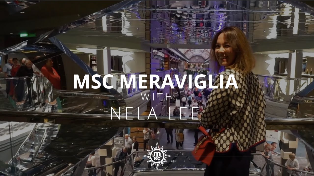 Nela Lee and her friends on board MSC Meraviglia