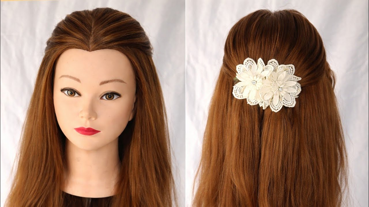 👉 Easy Open Hair Front Braid Hairstyle for Wedding | Simple & Elegant Look
