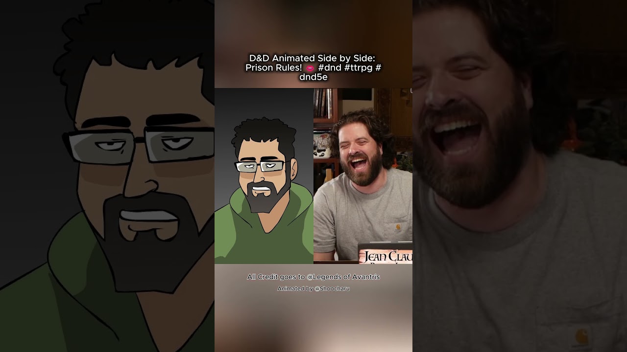 D&D Animated Side by Side: Prison Rules! 👄 #dnd #ttrpg #dnd5e