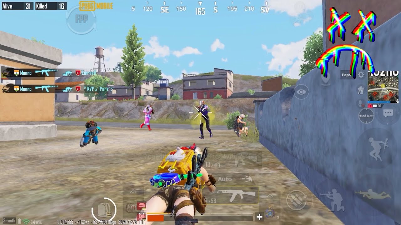 MY FUNNY FAILING MOMENTS😈 iPhone 8 Plus PUBG MUNNO HANDCAM | 4 Finger + Full GYRO Pubg Mobile