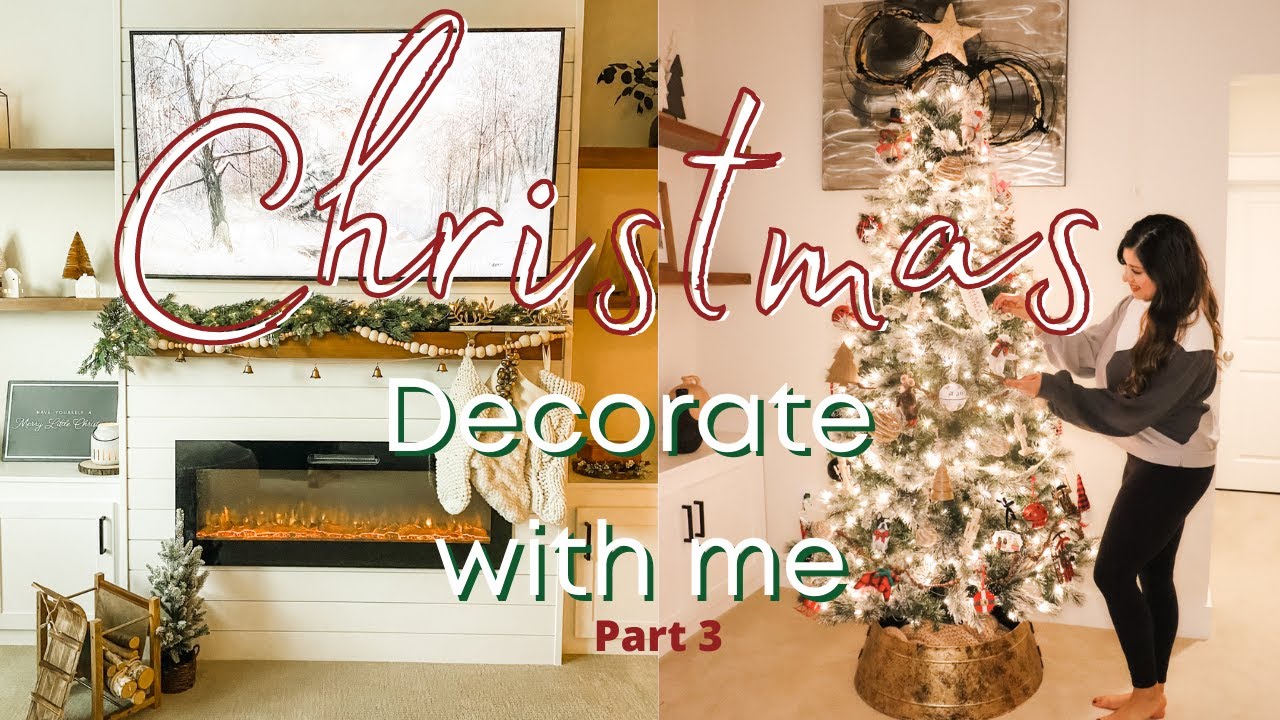NEW CHRISTMAS DECORATING IDEAS 2021 | Decorate With Me | Mantle Decor | Part 3 🎄