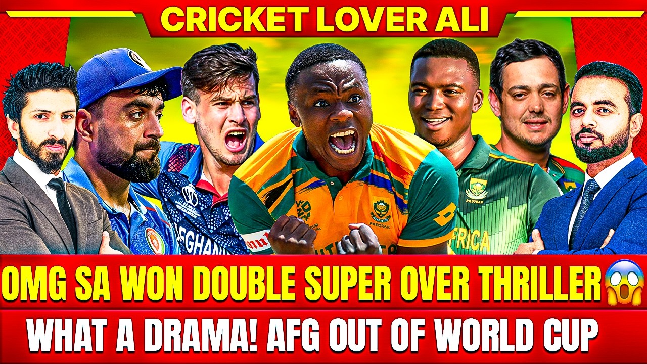 OMG SA Won Double Super Over Thriller 😱| What a Drama! Afghanistan Out of WC | SA vs AFG