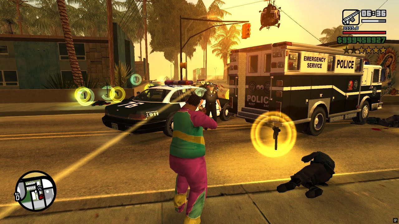 GTA San Andreas - Santa Maria Beach Beach Rampage + Six Star Escape