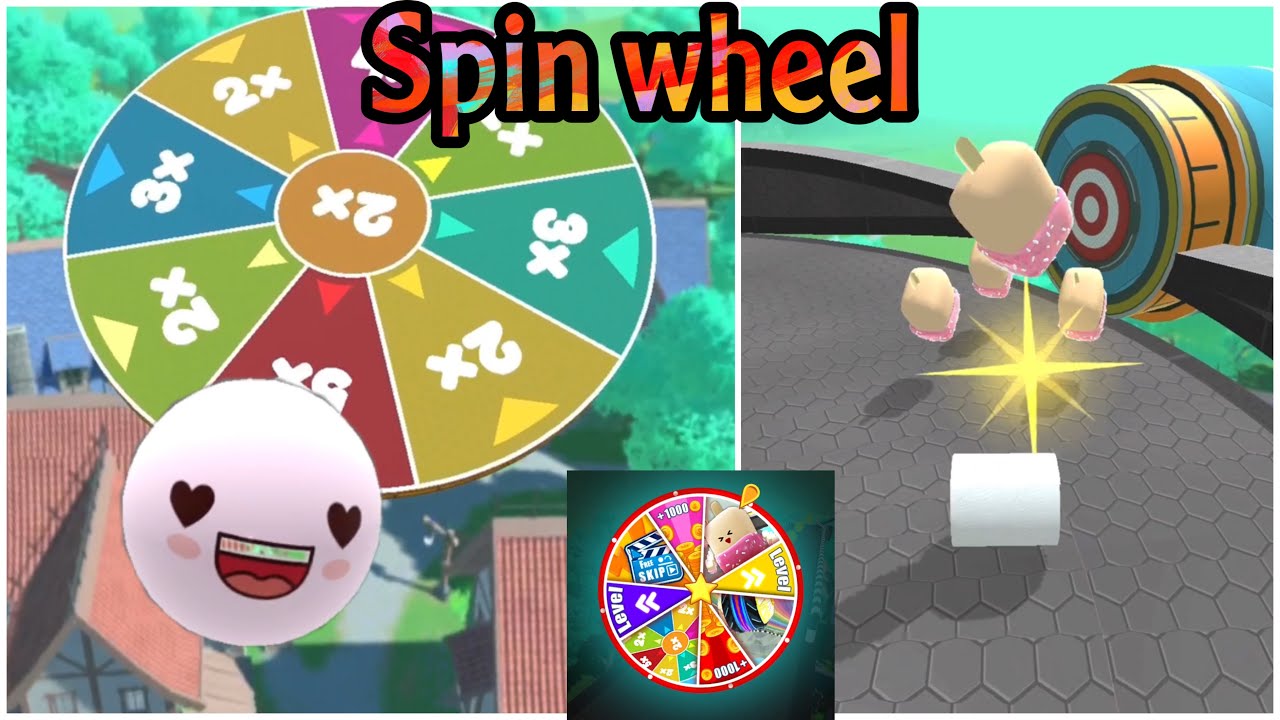 Happy time gameplay - rolling ball sky escape game - trying spin wheel ( super bouns + epic levels )