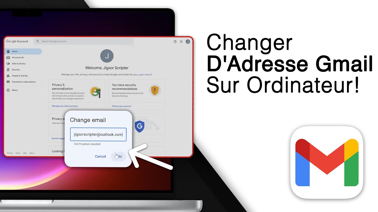Comment Changer D'Adresse Gmail Sur Ordinateur! [2025]