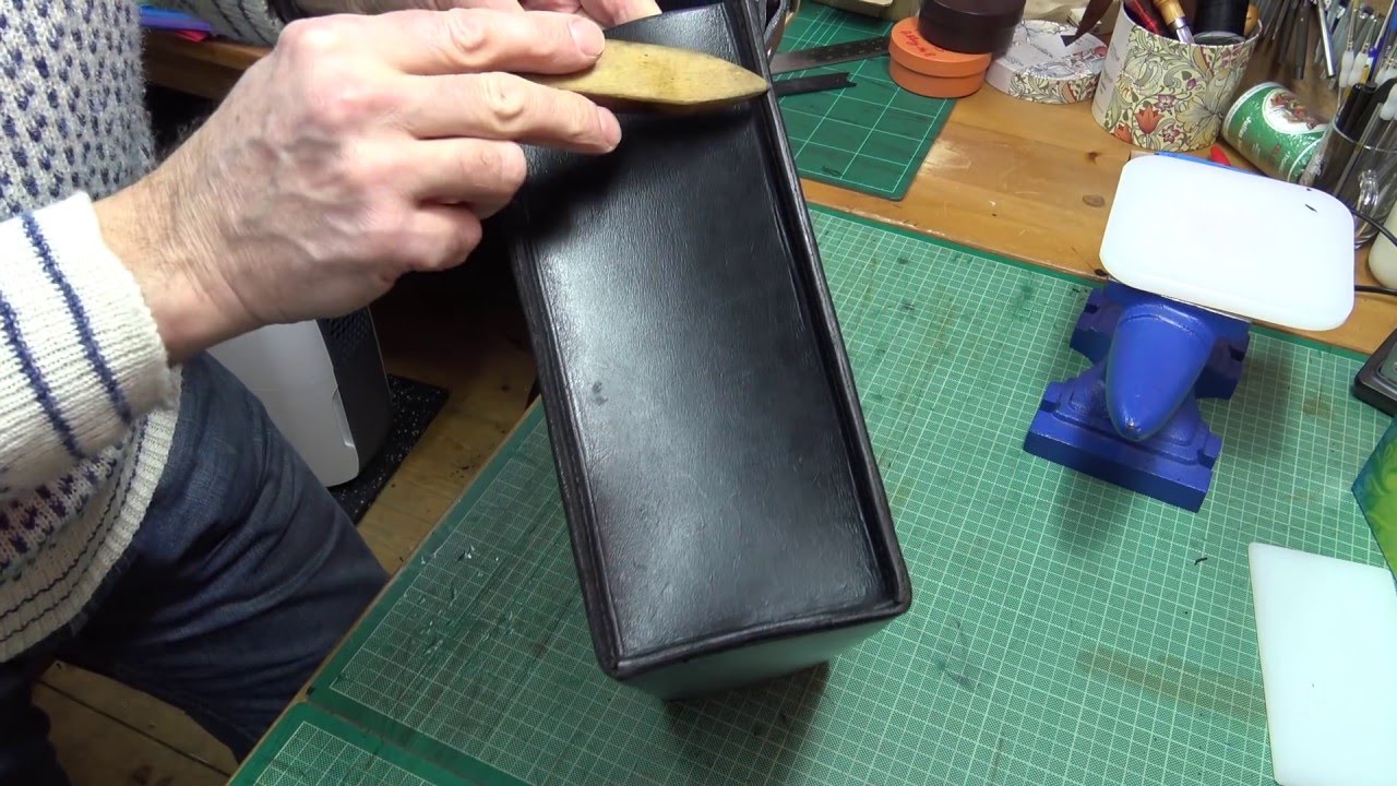 Making a Leather Bag - Part 6 of 7 - Trimming and Polishing Edges