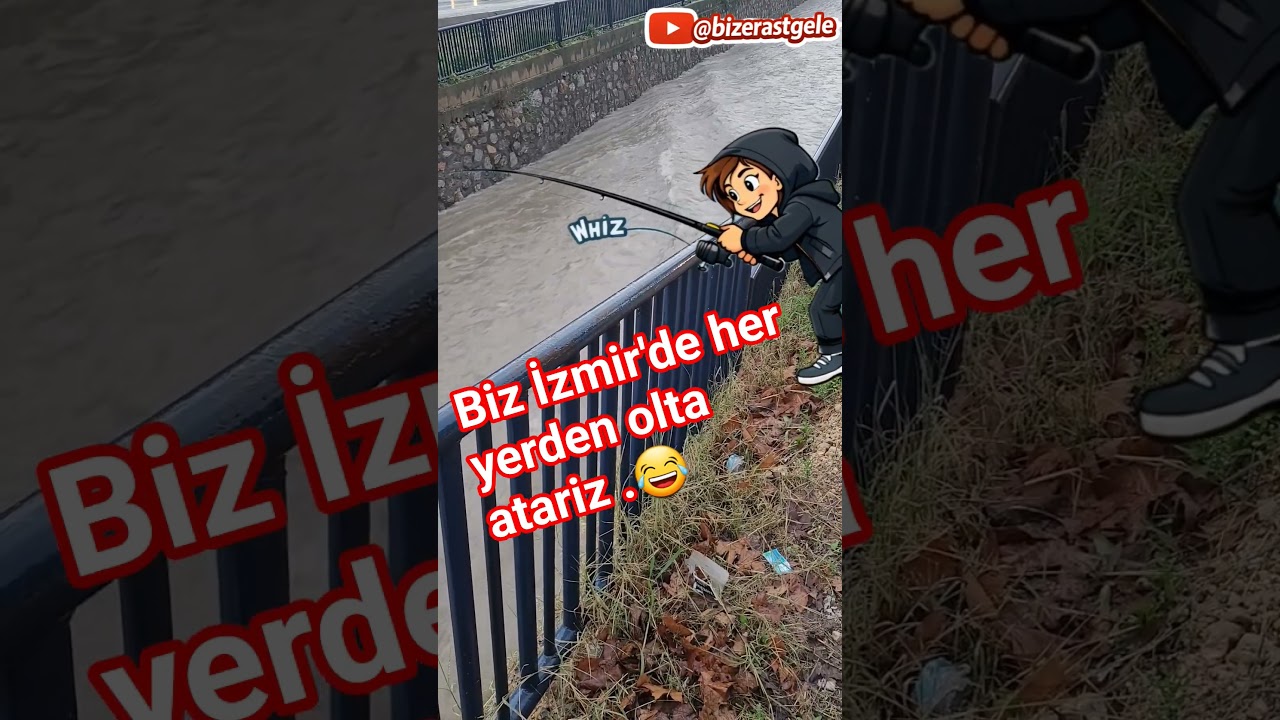 Biz İzmir'de her yerden olta atarız.#izmir #bornova  #youtubeshorts #shorts #oltabalıkçılığı #fish