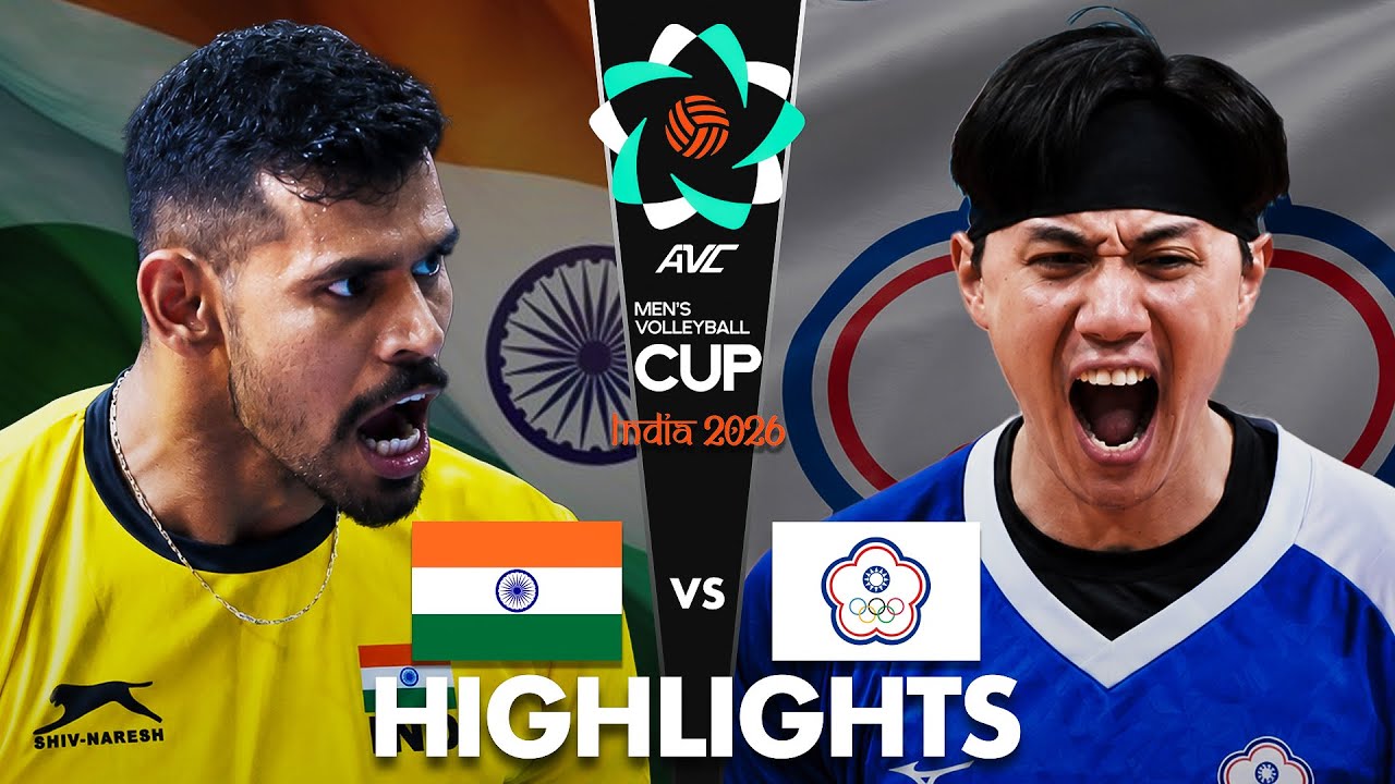 India vs Chinese Taipei | Highlights | AVC Men's Cup 2026