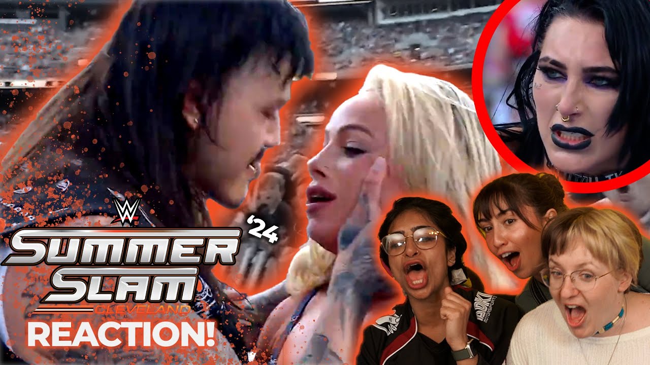 Girls (here for the drama) React to Rhea vs Liv at SummerSlam 2024! 