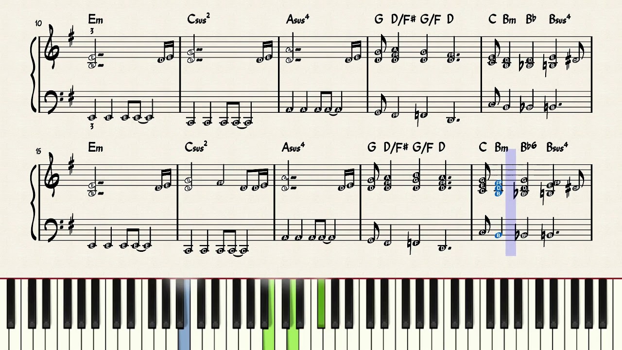 Escape From New York (Main Theme) - John Carpenter | Easy Piano (w/letter notes)