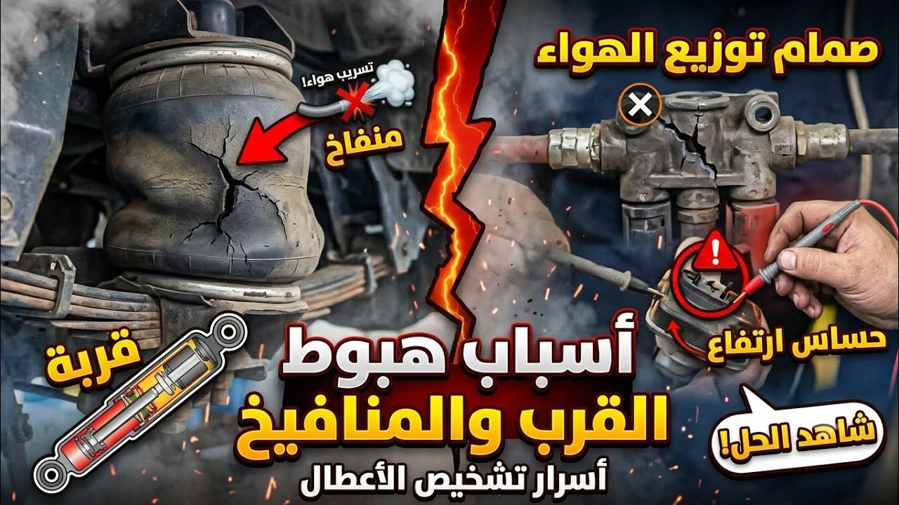 اسباب هبوط القرب او المنافيخ شاحنات وحافلات