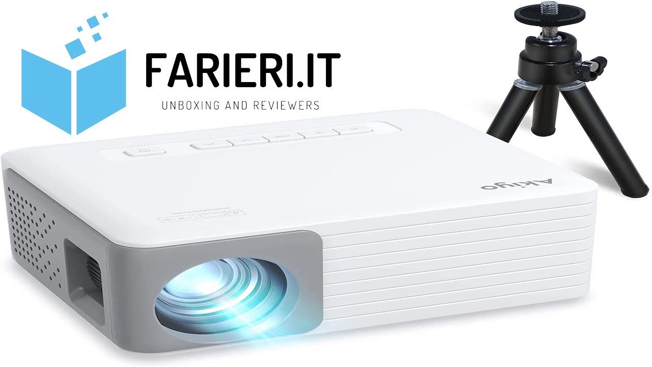 AKIYO O1 LED Mini Video Proiettore Portatile,