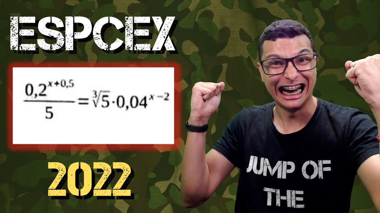 CORREÇÃO ESPCEX 2022-AO RESOLVER A EQUAÇÃO ENCONTRA-SE UM VALOR DE X
