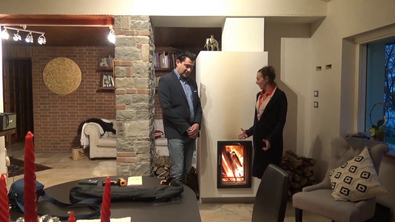 AMODOBIO-BIOFIRE Stufa  ad accumulo di calore in intonaco  BIOFIRE -  Castell' Arquato  ( PC)