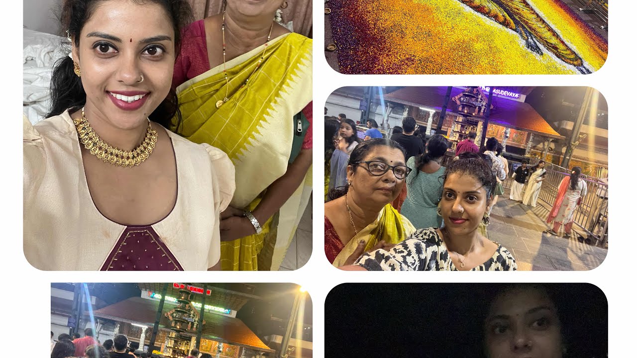 ✨ Journey to Guruvayoor | Visiting Unnikannan Temple & Saree Shopping at MLoft, Thrissur ✨