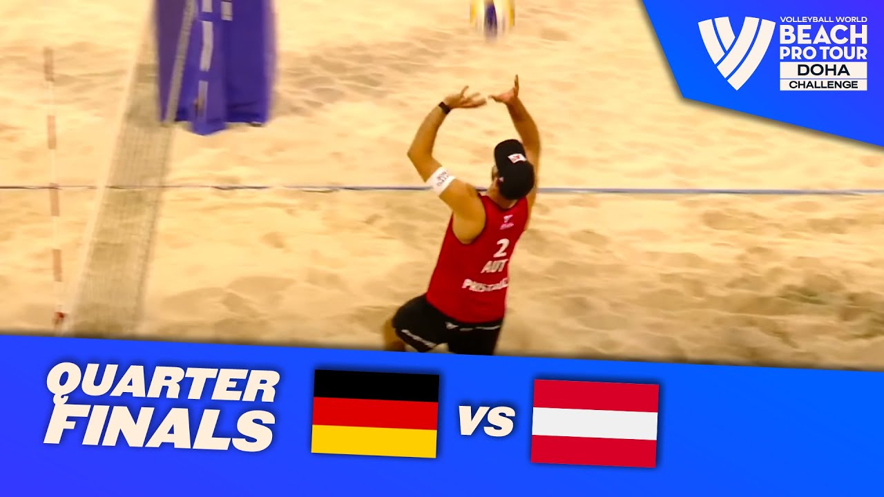 Wickler/Ehlers vs. Ermacora/Pristauz - Quarterfinal Highlights of Doha 2022 #BeachProTour
